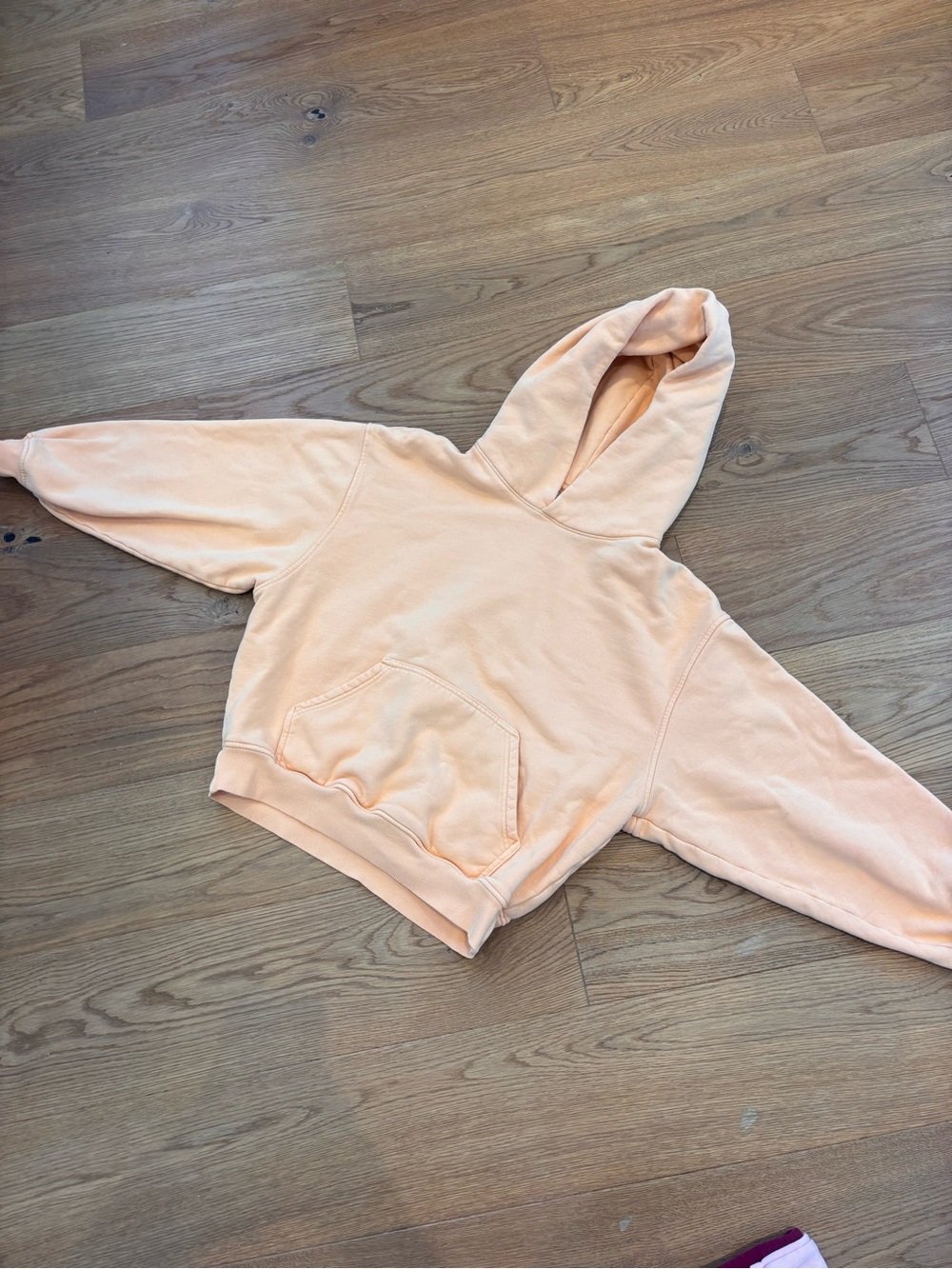 TNA Cozy Fleece Hoodie in Peach